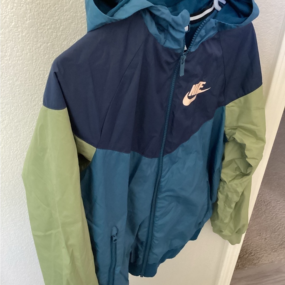Nike Blue and Teal Windbreaker - Picture 4 of 6
